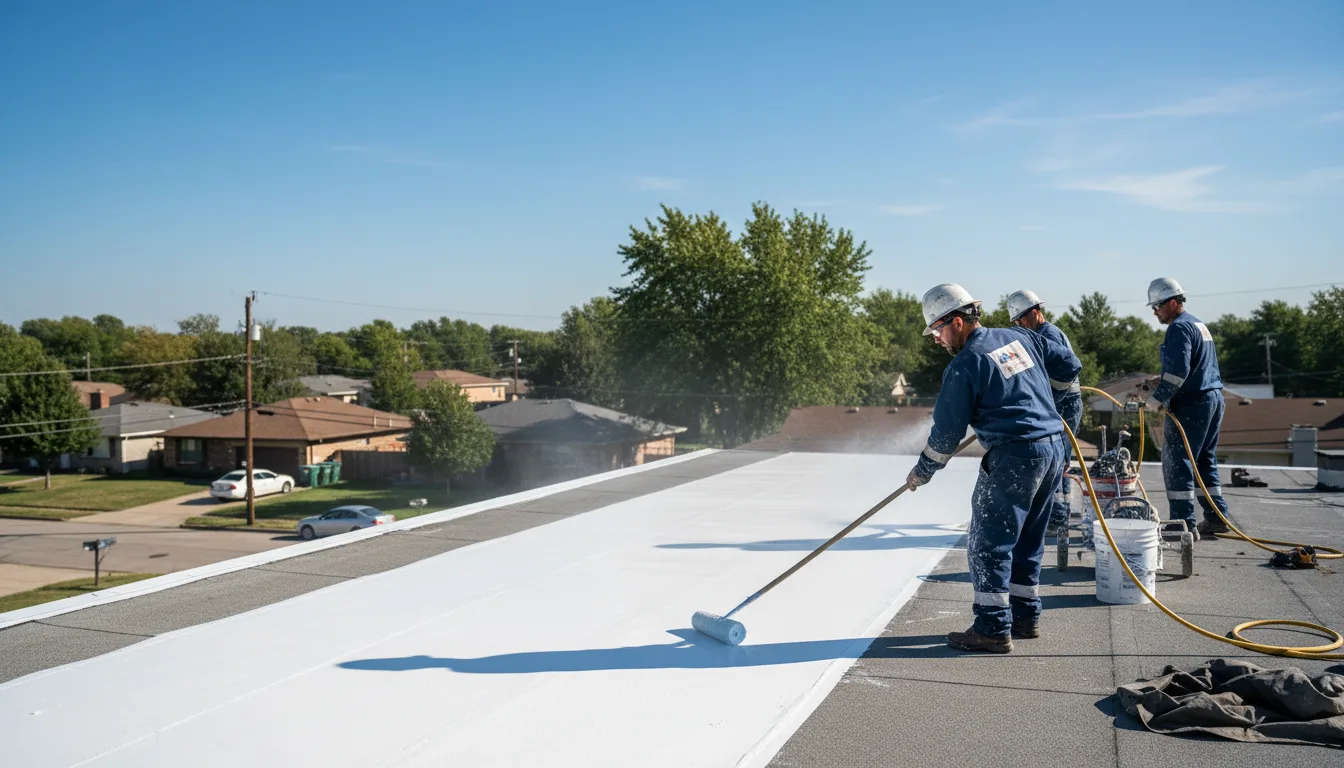 Commercial roof coating in Saint Johns, MI near me